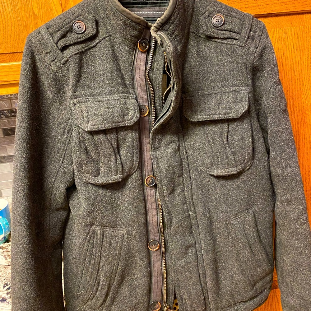 Abercrombie mens wool winter coat. Size medium. Good condition